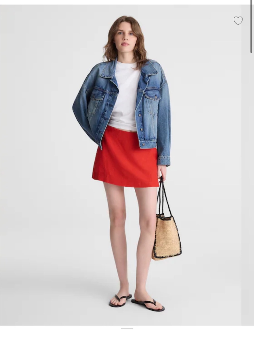 NWT! Madewell Mini Skort in Linen - Retail $88